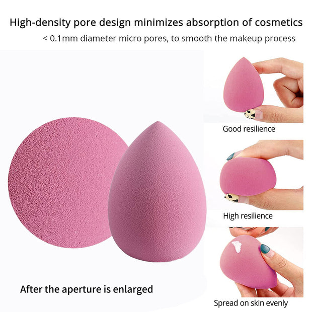 Egg-shaped make-up sponge - 4 pieces